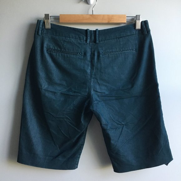 ⚪ 3/$15 Mossimo Stretch teal cotton blend Bermuda shorts - Picture 10 of 15